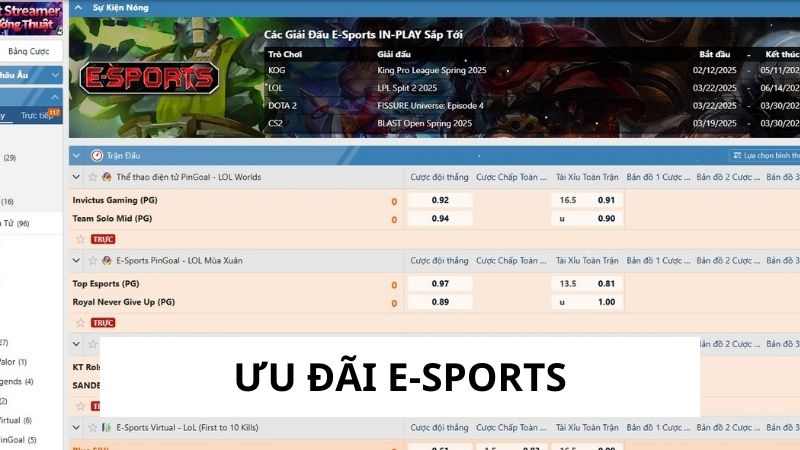 Ưu Đãi E-sports